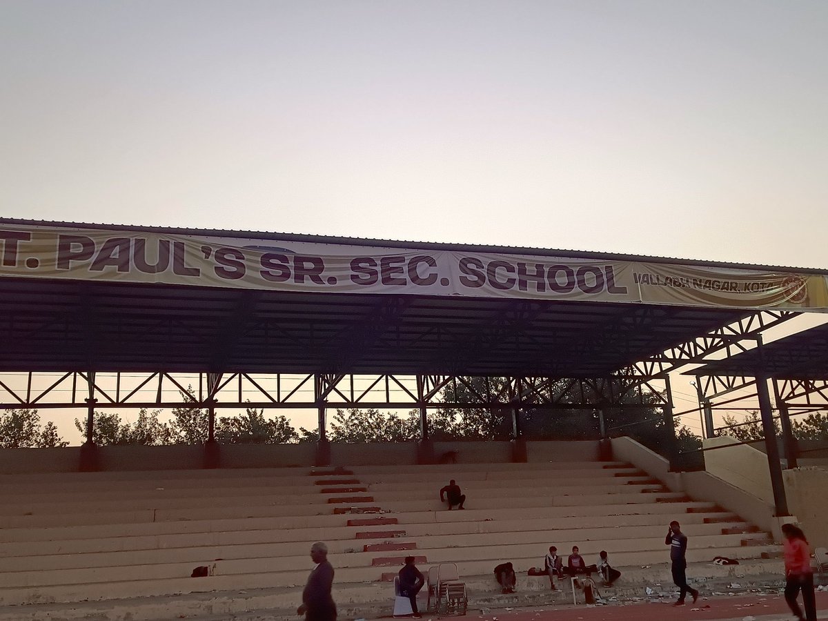 nittinTri's tweet photo. Kota's Shrinathpuram Stadium,trashed after St Paul's School Vallabh Nagar(Kota) annual day — athletes train here daily! Paid cleaning or not, pure shame. Not students’ fault — teachers &amp; parents watched it happen. #CleanIndia #Responsibility  @RajGovOfficial @swachrajasthan https://t.co/XgAZLQxvm7