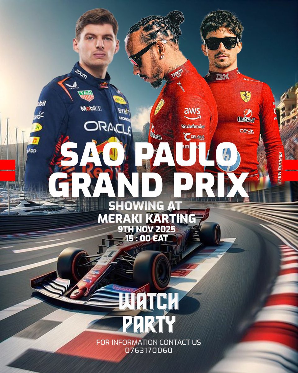 SAO PAULO GP WATCH PARTY TODAY! 🏁

Engines, beers &amp; cheers, the São Paulo GP is here! 🇧🇷
Catch every turn, every overtake, every scream at the #MerakiWatchParty 

🍻 Vibes start early, don’t miss the grid!

#MerakiExperience #F1 #BrazilGP