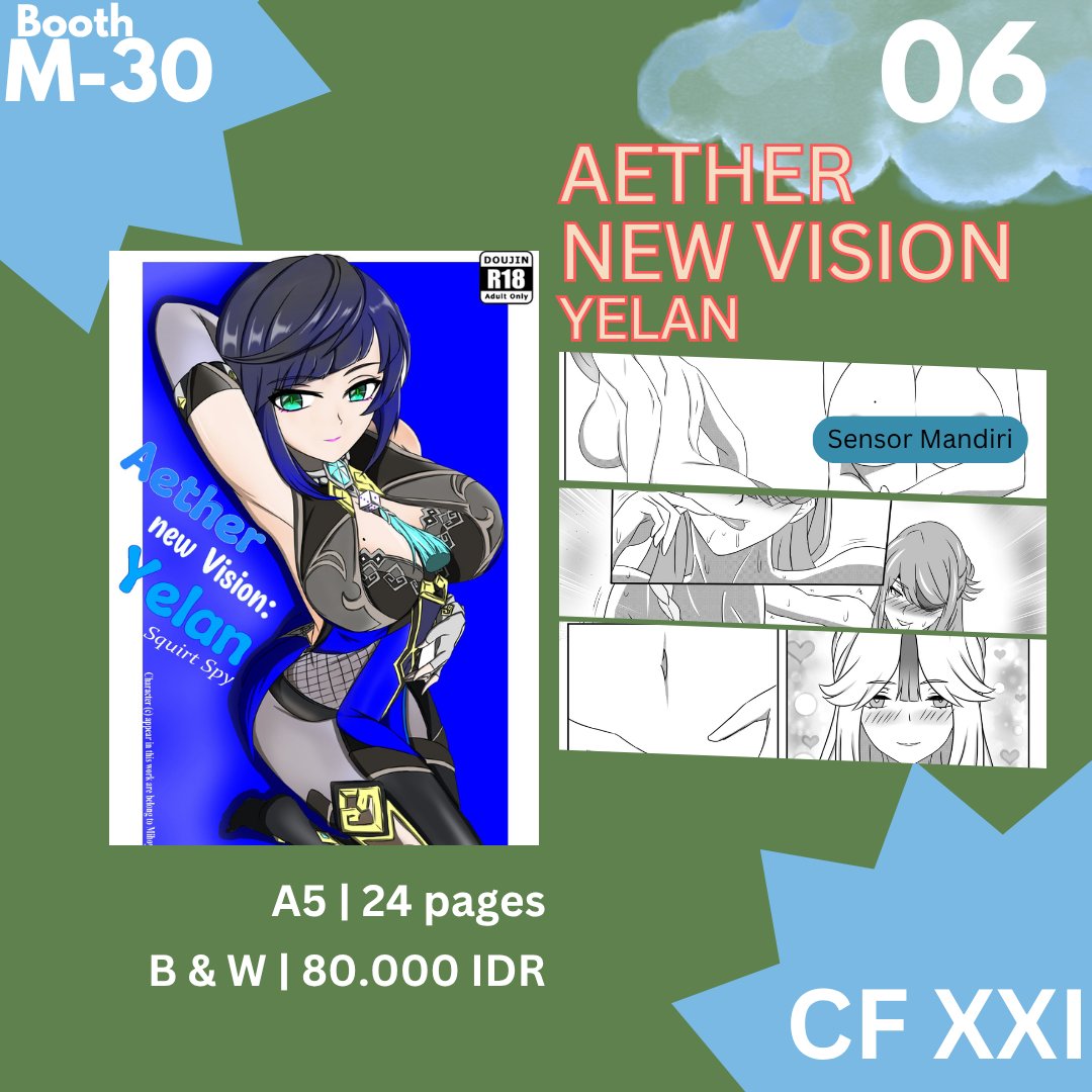 CentarumLake's tweet photo. Genshin Impact R-18 Doujin Yelan is still avaiable for order..

#comifuro21 #cf21 #cf21catalog

https://t.co/jmjymbLf7J https://t.co/2BY2W7FcU2