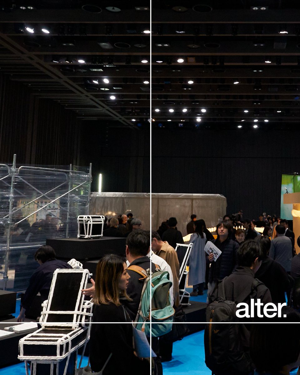 alter_tokyo's tweet photo. 「alter.2025, Tokyo」

次世代を担う多様な領域のクリエイターによるプロトタイピングやコラボレーションを促進し、オルタナティブなプロダクトデザインのあり方を提示する実験的なデザインイベントです。
グローバルなデザインシーンを牽引するコミッティメンバーに選抜された11 組のプロジェクト、計59 名のクリエイターがプロダクト展示を行います。

会場：日本橋三井ホール
会期：2025年11月7日(金)〜11月9日(日)
時間：11月7日(金), 8日(土) 11:00 - 20:00 , 11月9日(日)　11:00 - 17:00

“alter.” — taking place from November 7 (Fri) to 9 (Sun), 2025, at Nihonbashi Mitsui Hall — is an experimental design event that promotes prototyping and collaboration among a new generation of creators from diverse fields, presenting alternative approaches to product design.
A total of 11 projects and 59 creators, selected by an international committee of leading figures in the global design scene, will showcase their works during the exhibition.

Venue: Nihonbashi Mitsui Hall
Dates: November 7 (Fri) – November 9 (Sun), 2025
Hours:
November 7 (Fri), 8 (Sat) — 11:00–20:00
November 9 (Sun) — 11:00–17:00

#alter2025
#altertokyo