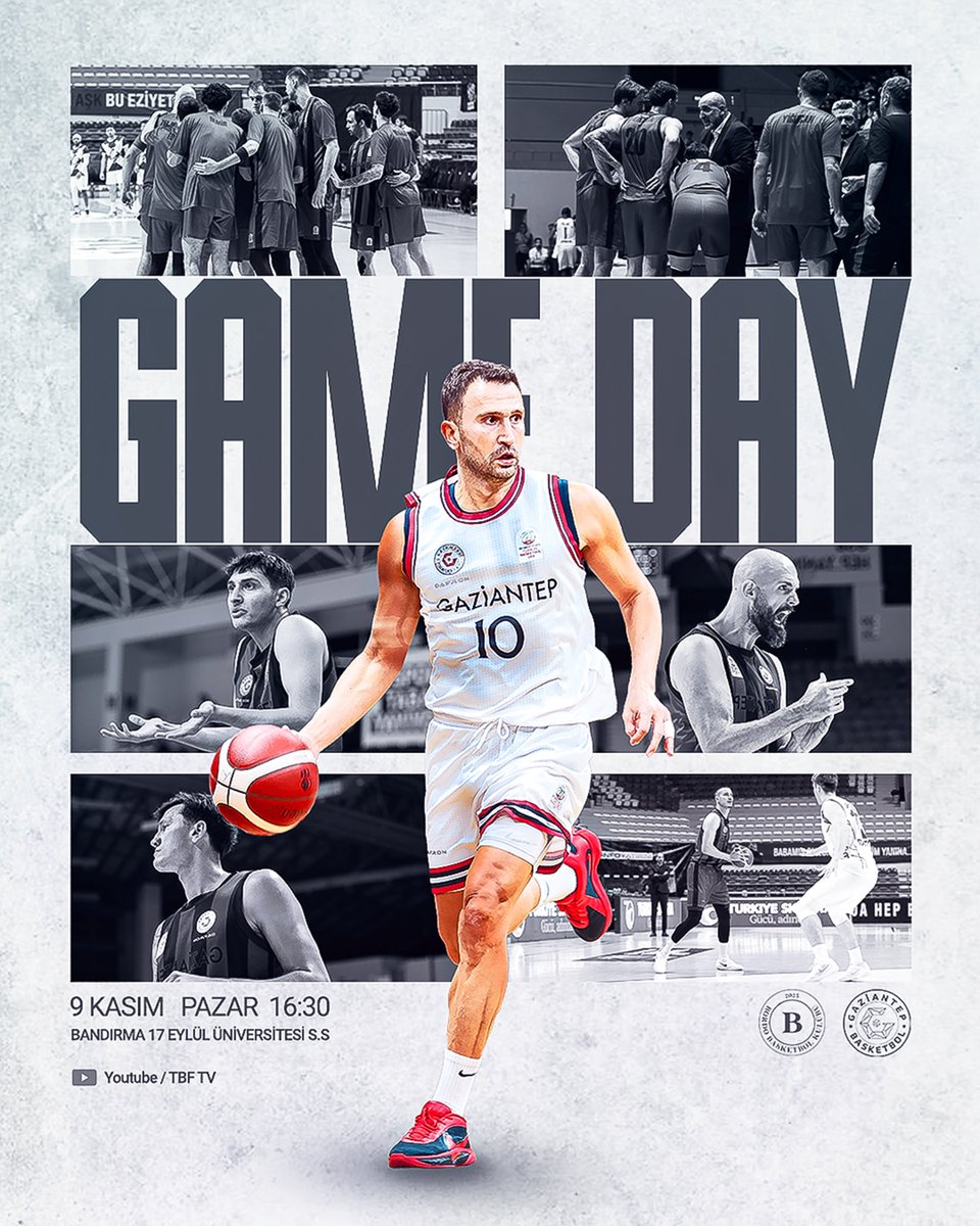 🔥 Maç Günü #𝐆𝐀𝐌𝐄𝐃𝐀𝐘 🦾
🏆 TBL 9. Hafta
🆚 Parmos Otel Bandırma Bordo Basketbol
🗓️ 9 Kasım Pazar
📍 Bandırma 17 Eylül Üniversitesi S.S
⌚️ 16:30
📺 Youtube / TBF TV
📱 #BirlikteGüçlüyüz