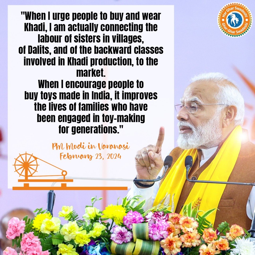 BJPMahilaMorcha's tweet image. When you choose local, you uplift lives. 

Every purchase becomes a connection — from the hands that create, to the heart that values.

#VocalForLocal 
#ModiHaiToMumkinHai