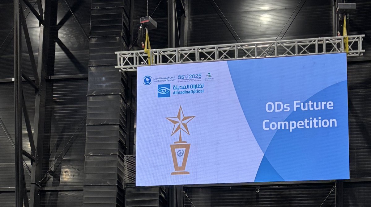 سعيدة باختتام ونجاح مسابقة ODs Future بنسختها الثالثة، والتي أُقيمت بالتزامن مع مؤتمر البصريات العاشر #SSO2025

شكرًا لفريق العمل والقائمين على المؤتمر على جهودهم الرائعة لنجاح هذه النسخة !