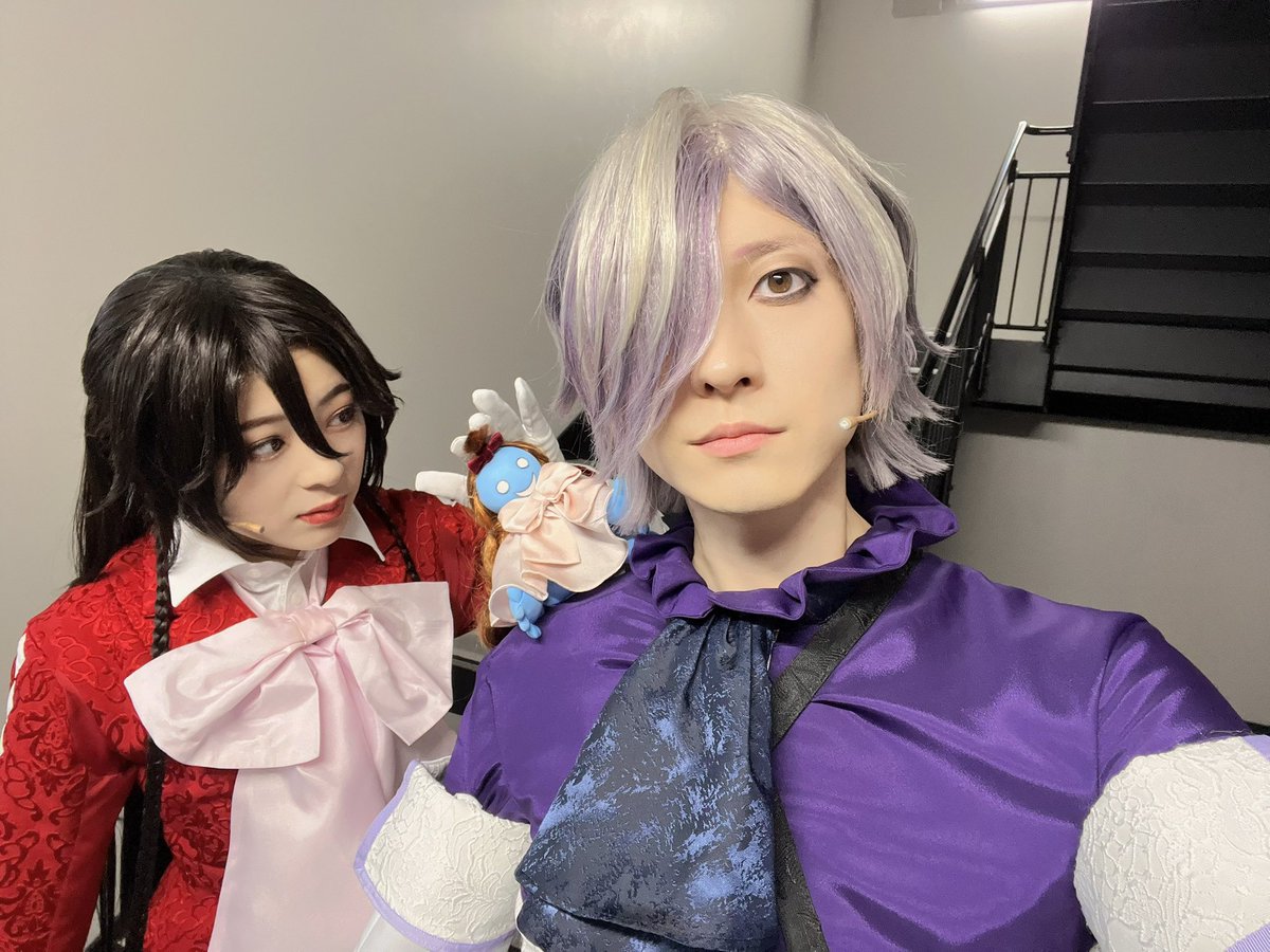 IKKEI_YAMAMOTO's tweet image. #パンミュ 4公演目ありがとうございました！

アリスと撮ってたらジャックが入ってきたよ✨

夜公演もよろしくね

#PandoraHearts
#パンドラハーツ