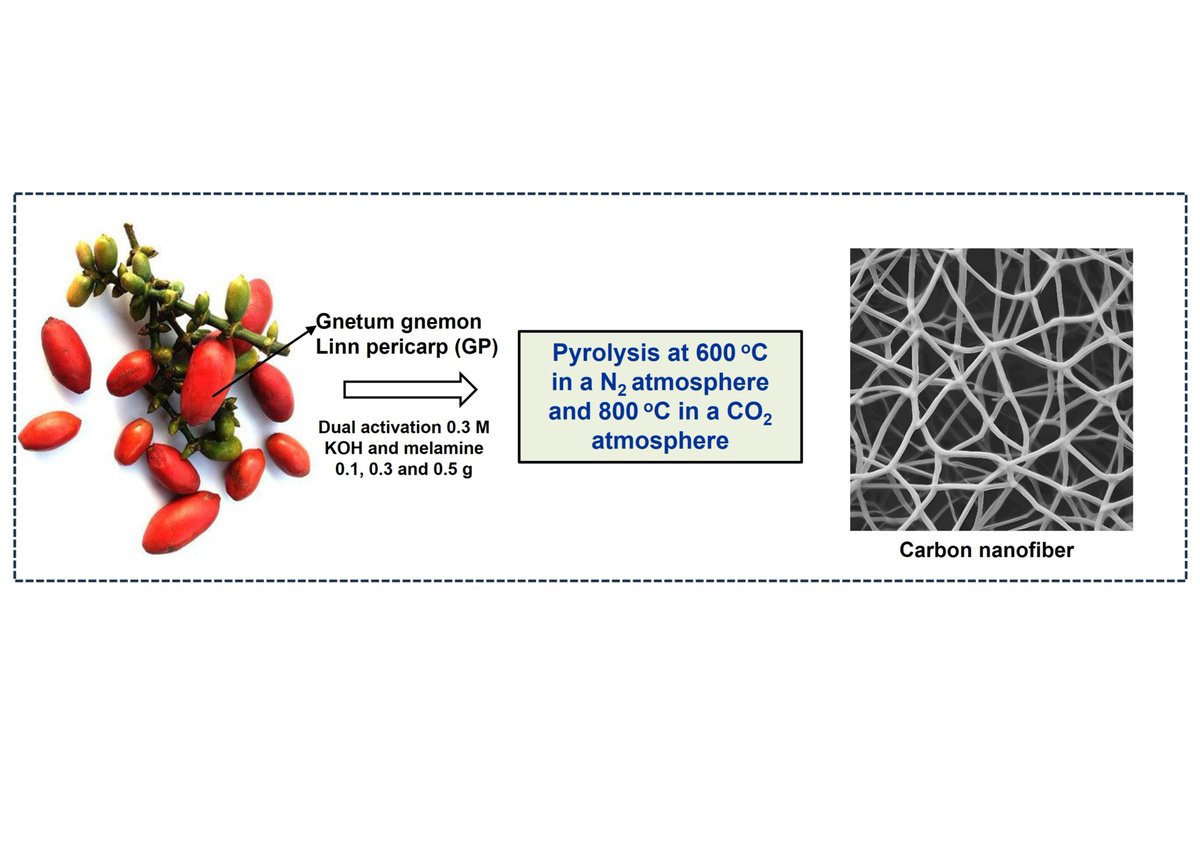 JEngTechSci's tweet image. Developing Carbon Nanofibers from Gnetum Gnemon Linn Pericarp Using Dual Activators KOH And Melamine as Innovative Electrode Materials for Supercapacitors

#biomasswaste #carbonnanofiber #dualactivator #electrode #supercapacitor

doi.org/10.5614/j.eng.…