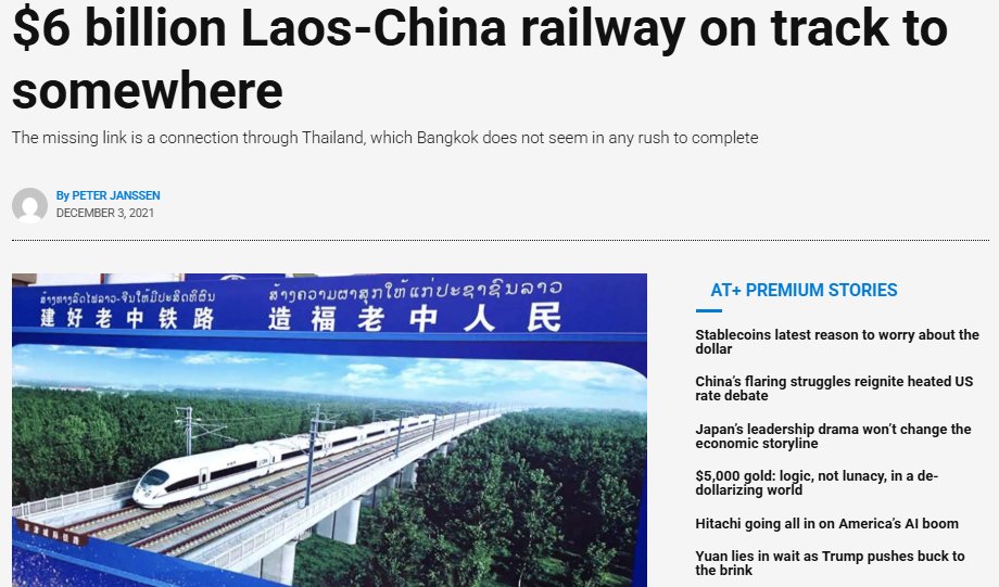 Boycott China!!
Laos owes China 58% of its GDP for a $6 billion railway that runs empty— those ghost trains carry ghost revenue straight to Beijing’s bankruptcy court.