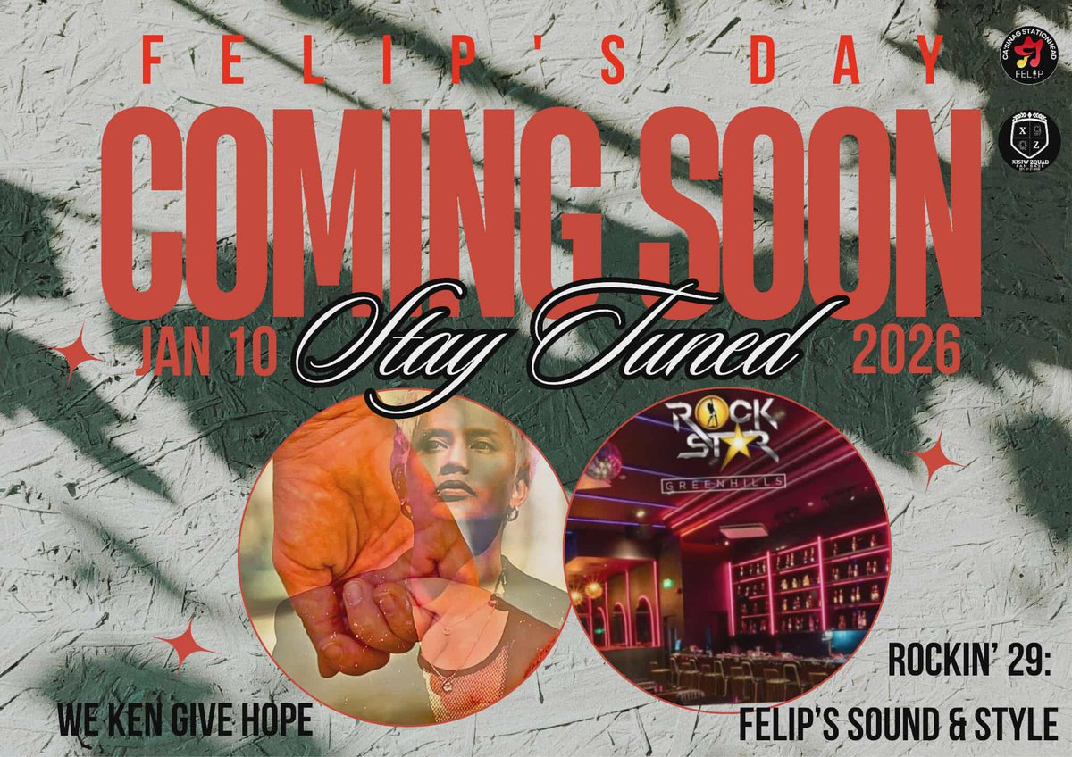 A celebration with purpose. 💛

We’re brewing something special for FELIP’s Day — a project that rocks the soul and gives hope. 🎶☕

Want to be first in line to know what’s coming? 👀
✨ Send us a DM and we’ll share the deets there — exclusively for early birds!

Details