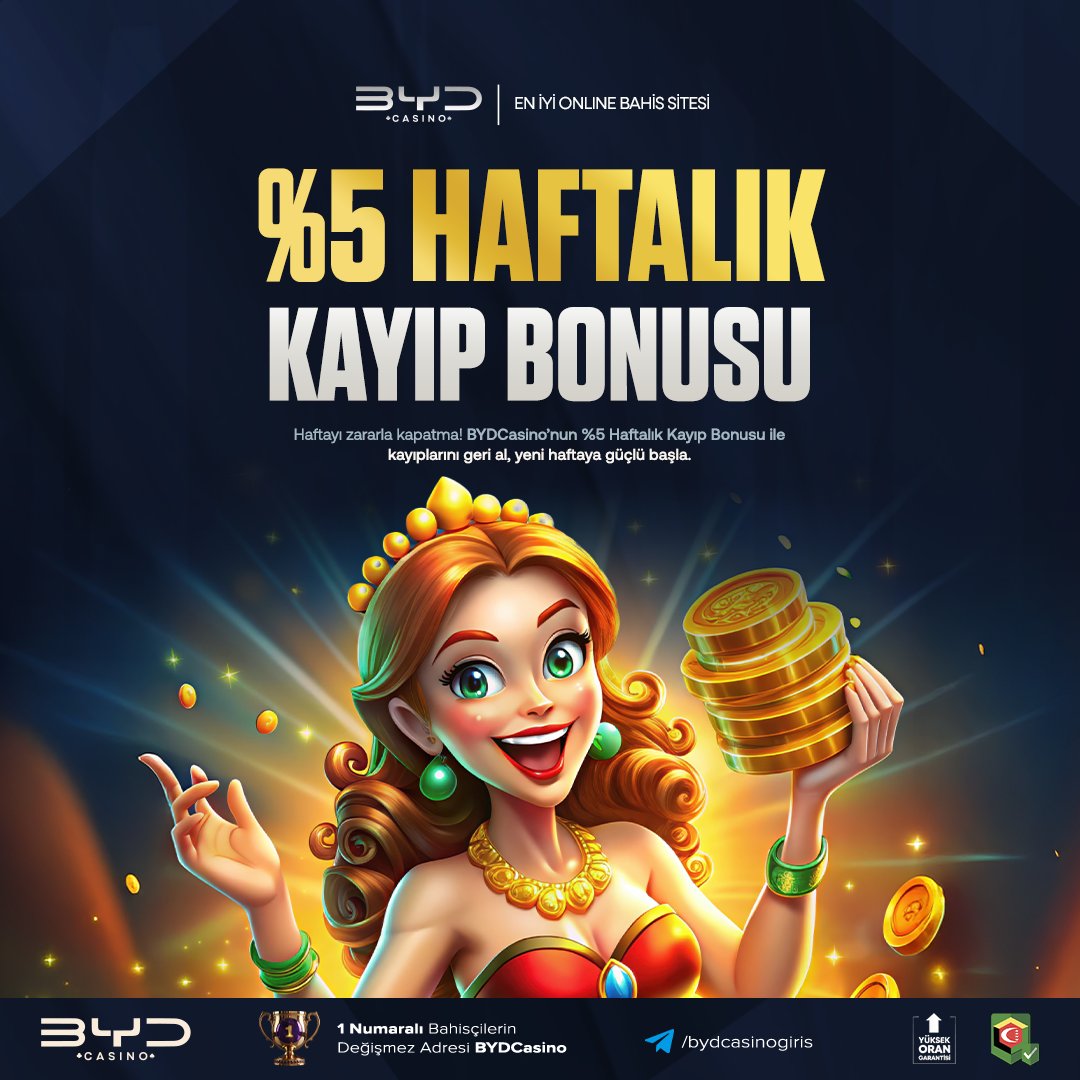 bydgiris's tweet image. %5 Haftalık Geri Ödeme Fırsatı

📅 Pazartesi - Pazar arası kaybına %5 bonus
💰 Min. 50₺ yatırım yapan her üye katılabilir
⚡ Olası Kayıplarını Kazanca  çevirme  fırsatı
🔗 Şimdi talep et: t.ly/BYDgiris