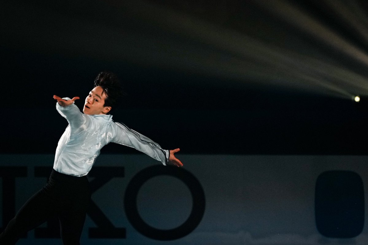 TheAnswerFigure's tweet image. ⛸️#NHK杯 エキシビション

#鍵山優真
#フィギュアスケート 

写真：中戸川知世（@nakatogawachise）