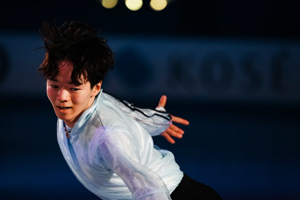 TheAnswerFigure's tweet image. ⛸️#NHK杯 エキシビション

#鍵山優真
#フィギュアスケート 

写真：中戸川知世（@nakatogawachise）