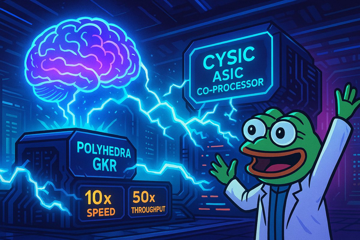 What if zero-knowledge wasn’t bottlenecked by math…
but by how fast you could compute it?
Enter: Polyhedra × GKR Co-Processing — where ZK meets real parallelism <a href="/cysic_xyz/">Cysic</a> 

Narrative (Setup → Contrast → Payoff)
ZK proofs are powerful — but painfully heavy.
Every rollup, every