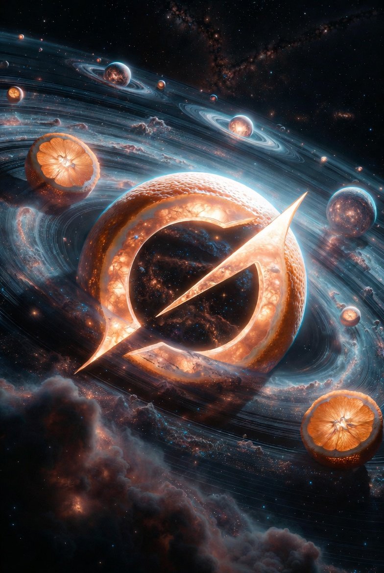 tetsuoai's tweet image. Grok Imagine: Giant Orange. 🍊