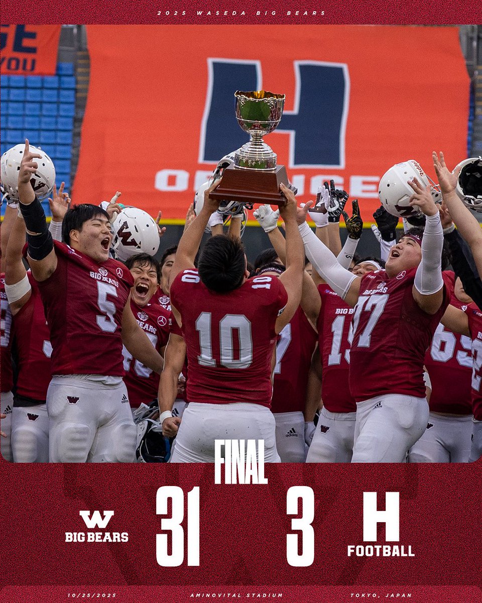 法政大学戦 勝利】 11/9(土)に行われました法政大学戦は、31-3で勝利