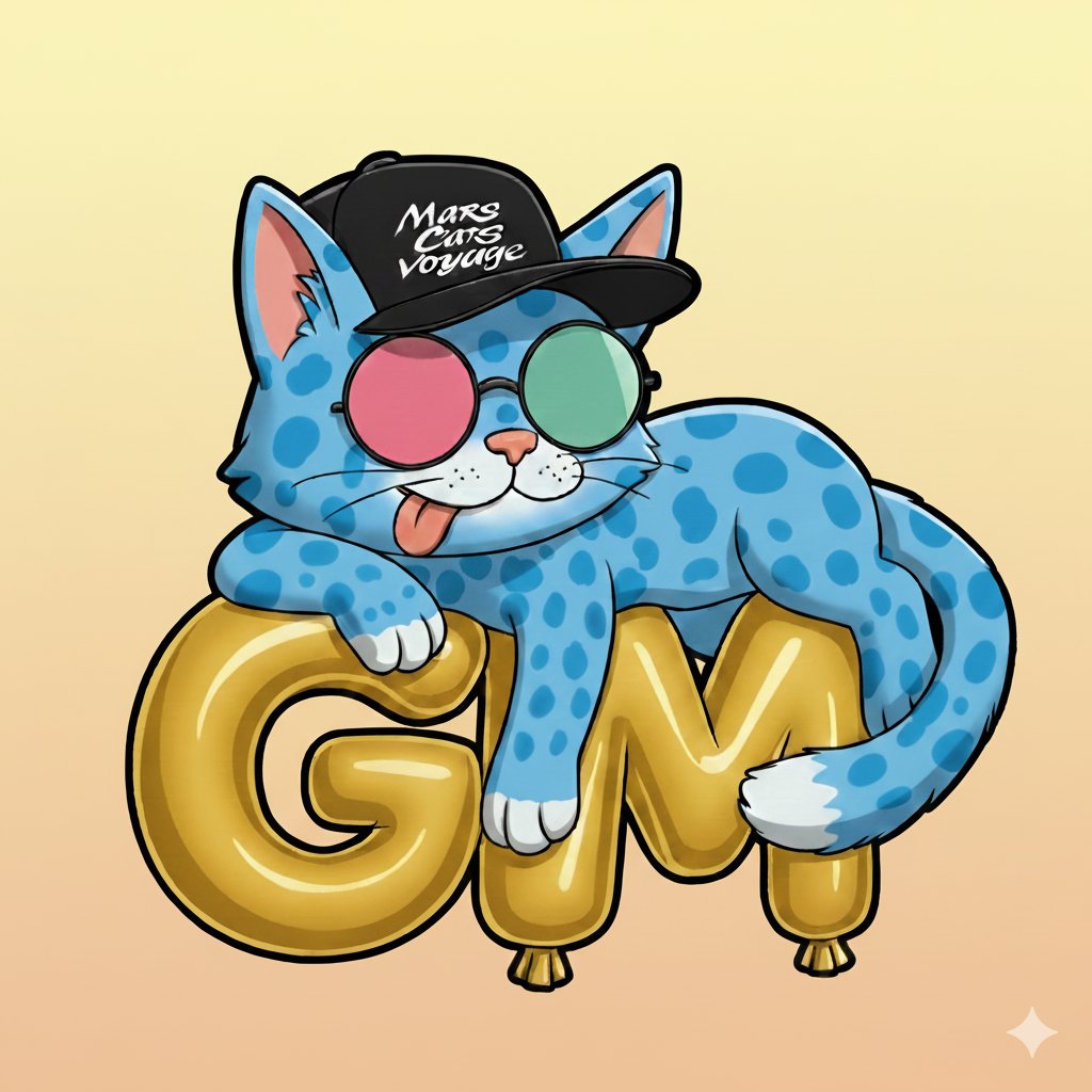 Just your daily GM from the <a href="/MarsCatsVoyage/">Mars Cats Voyage</a> 🌅