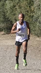 Three World Records In Less Than 3 Months!

Jacob Idris Nur, who just turned 70, appears to have every intention (ኒሕ) to break every record in long distance runs for his age group! On Nov 2, he added a record for 10K (36:57) to pile on to his Half Marathon (1:20:57) and 10