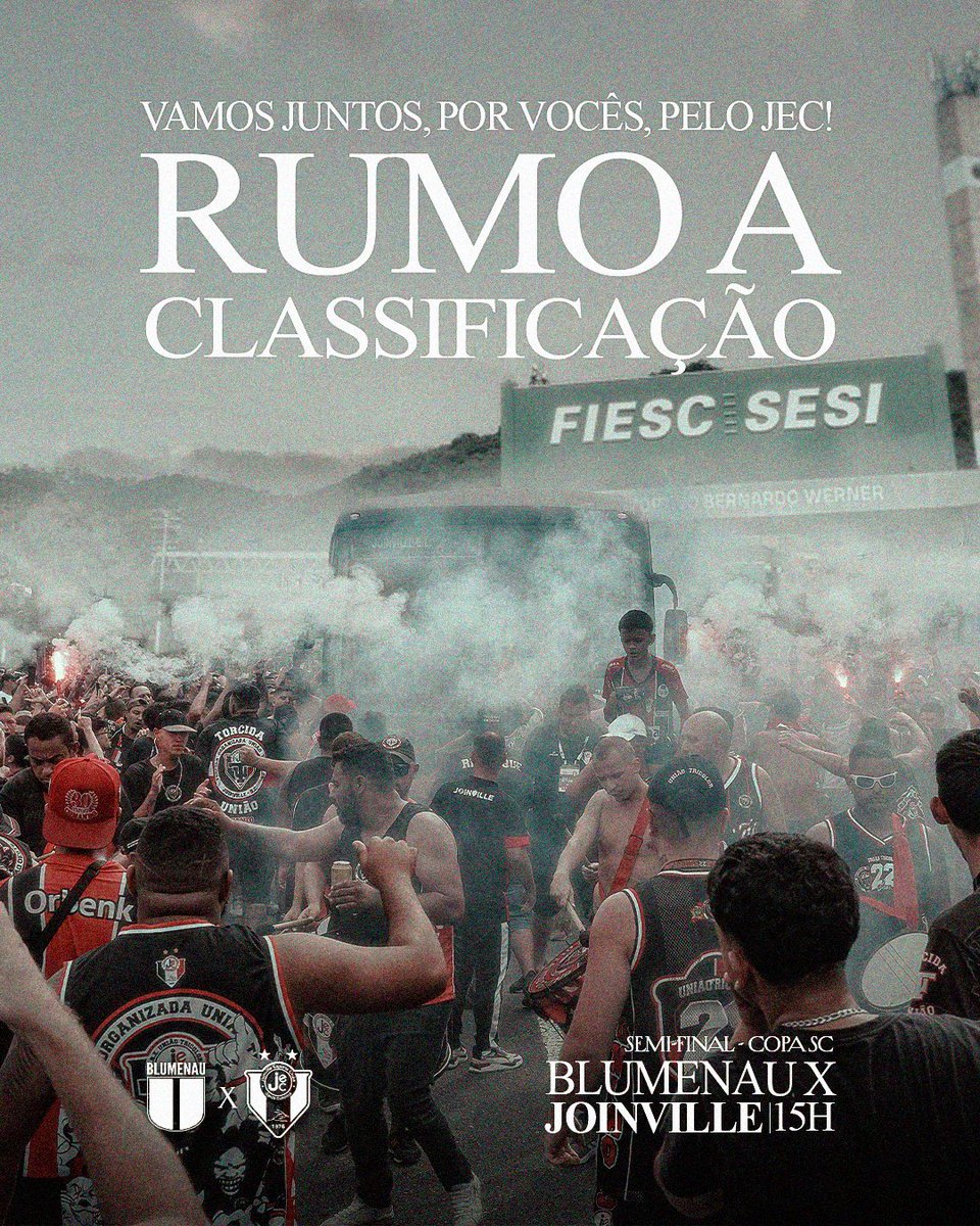 jec_online's tweet photo. DIA DE JEC, DIA DE SEMIFINAL! ⚫️⚪️🔴

🆚 Blumenau
🗓️ 9 de novembro, domingo
⏰ 15h
🏟️ Estádio do Sesi
📍 Blumenau/SC
🏆 Semifinais - Copa Santa Catarina
📺 Metrópoles Esportes

#JogaJunto #CopaSC https://t.co/xiPBOODlnN