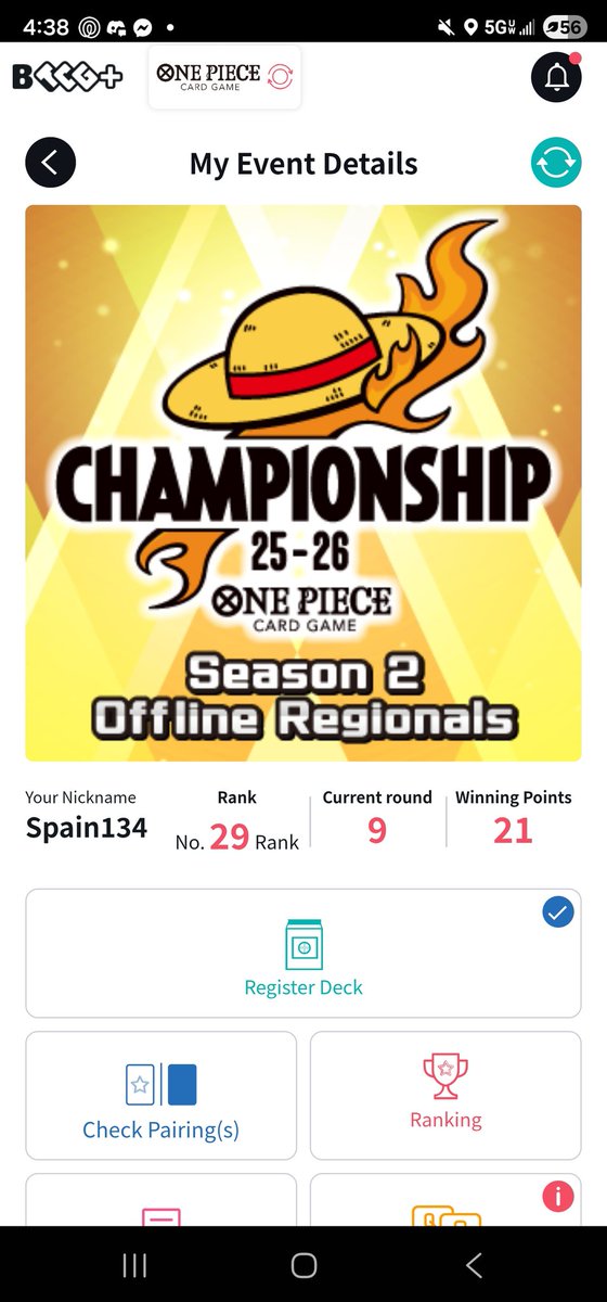 Spain134's tweet photo. San Diego Regionals
Finished top 32 
I didn't want my invite because Nats is on valentines day LMAO 💔 https://t.co/KTCOhE64Dl