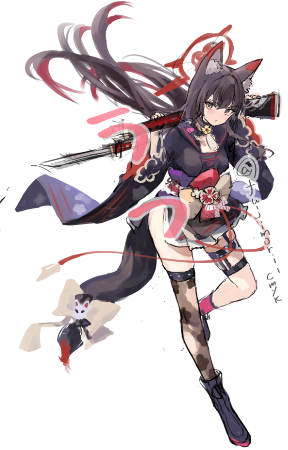 狐坂ワカモ 「冬コミでアクスタにするぞ～なワカモラフ」|藤森しき@5月COMITIAのイラスト