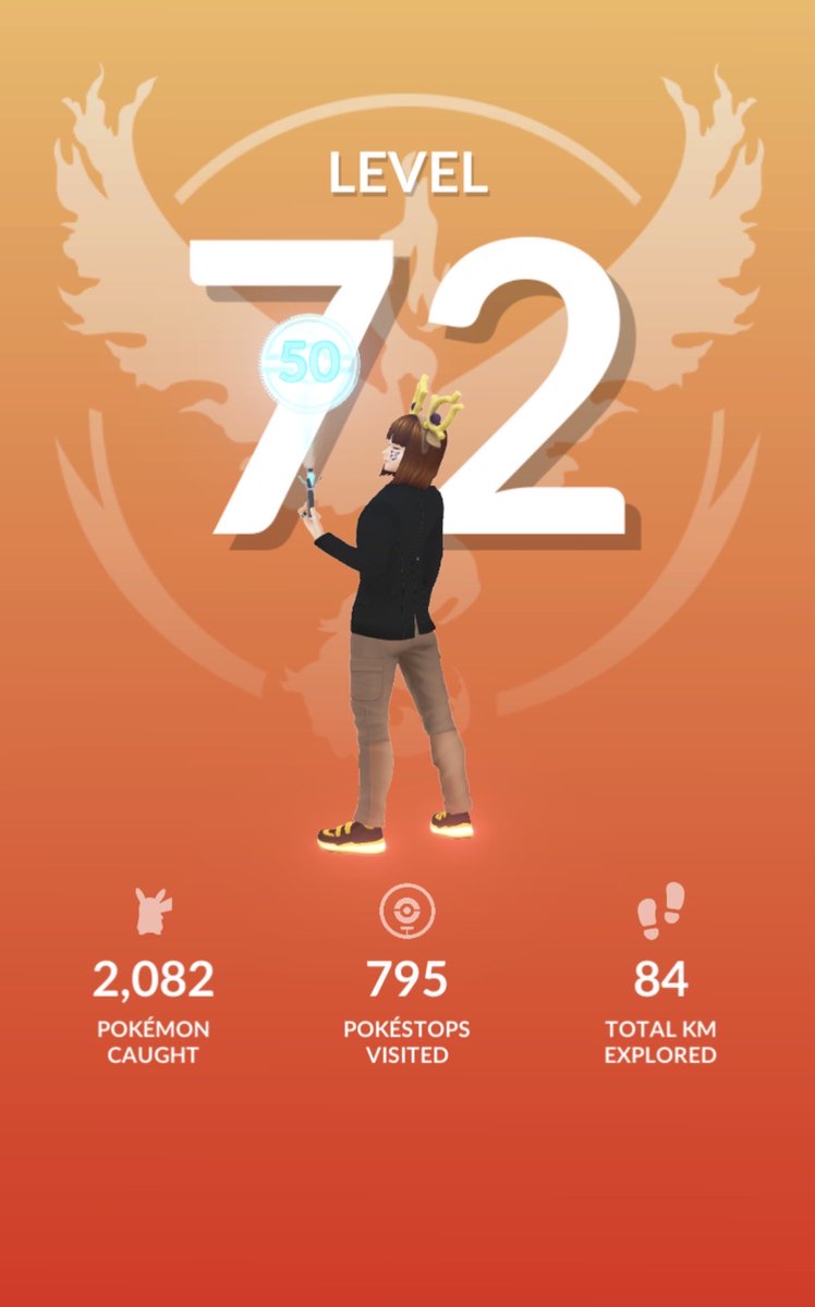 ComradeTraveler's tweet photo. Level 72!!! Let’s Goooo!  @PokemonGoApp https://t.co/4B7iD8Gurz