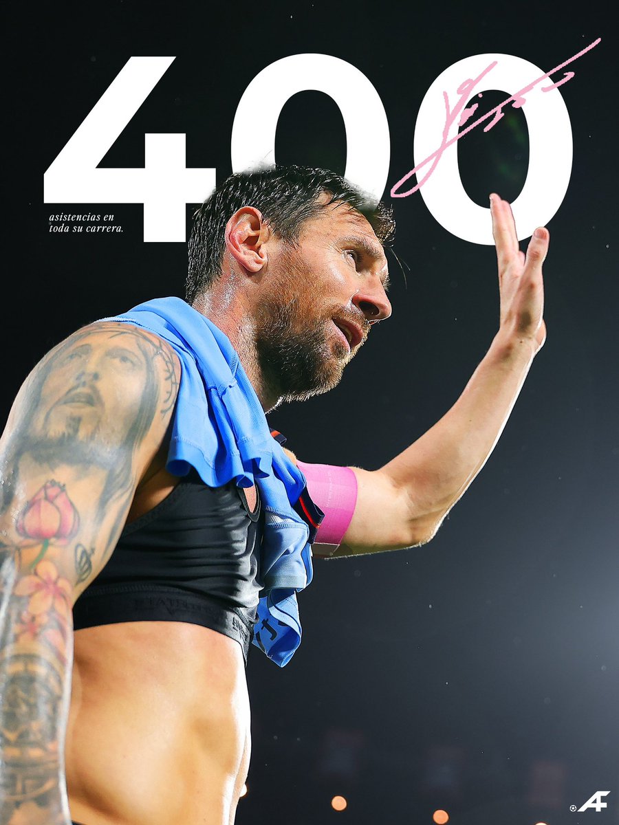 AtaqueFutbolero's tweet image. 🤯🇦🇷 LIONEL MESSI LLEGÓ A LAS ¡400 ASISTENCIAS! EN SU CARRERA, REGISTRO HISTÓRICO EN EL FÚTBOL.

Jamás veremos algo igual.