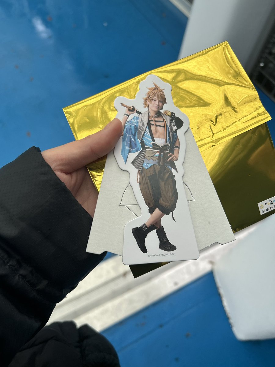 yuki07153's tweet photo. 【交換/譲渡】ミュージカル刀剣乱舞 刀ミュ 東京ドームシティ TDC アトラクションズ 紙製スタンド

譲: 画像参照

求: 小竜景光

本日TDC付近お手渡しです
お気軽にお声掛けください！ https://t.co/CY1NfC5evT