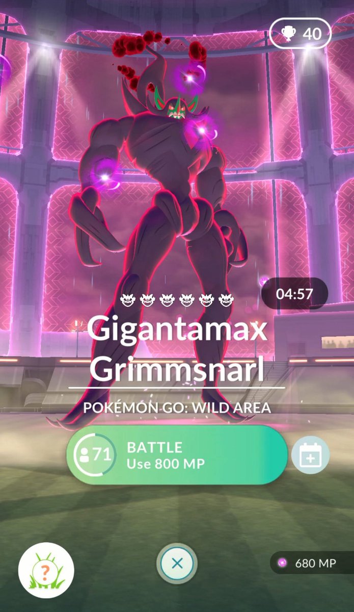 GaryThePlug's tweet photo. Repost this and add me in Pokemon GO and I will invite you to a Gigantamax Grimmsnarl raid #Grimmsnarl https://t.co/OMR6I981Hg