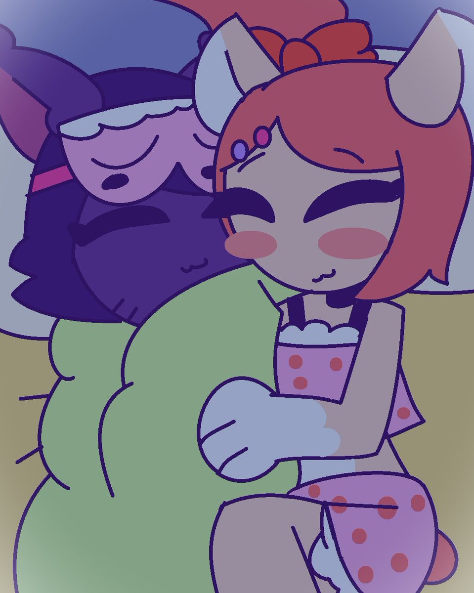 AlanaBaker32830's tweet image. #purrfectapawcalypse 
Ever wanted to have your favorite ships include a lover cuddling the other in a blanket burrito? Behold!!

Ships:
Coco x Brownie
Angel x Alexis
Ginger x Sparky
Olive x Patches