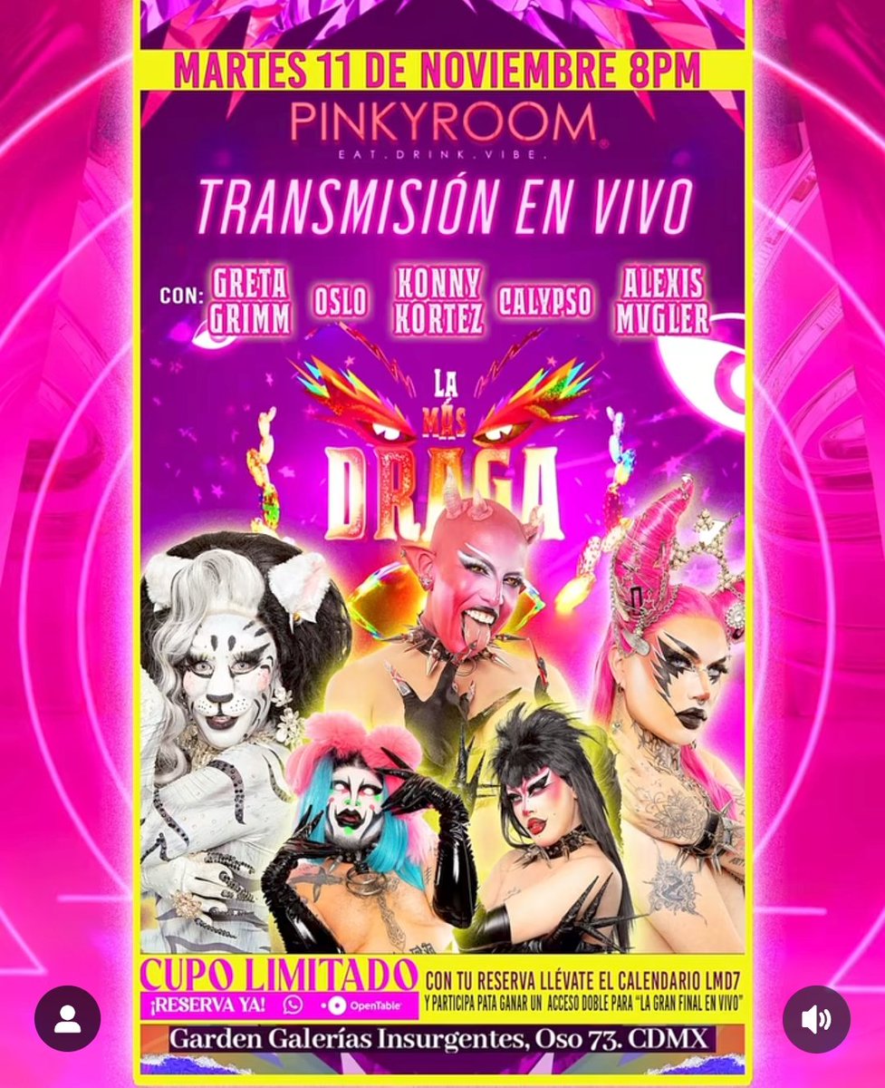 urielaagg's tweet image. Tengo una teoría oh  bueno nosé si ya existe mi teoría es esto cada martes llevan  ah feminosas al pinki rom y siempre llevan ah una eliminada estudes Cres que calypso sea la eliminada oh konny? #LMD7