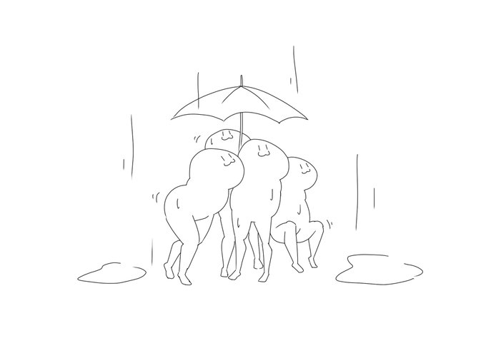 今日も雨 
