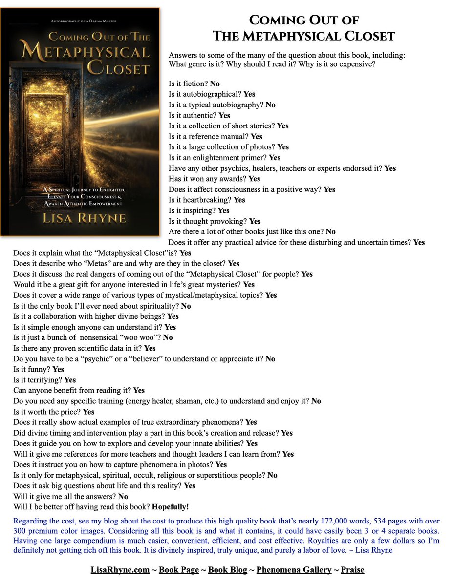 TheDreamMasters's tweet image. There are so many questions about this project.

More info and answers in the book.

The web page is a good start and includes a free 70-page PDF sampling.

LisaRhyne.com/comc