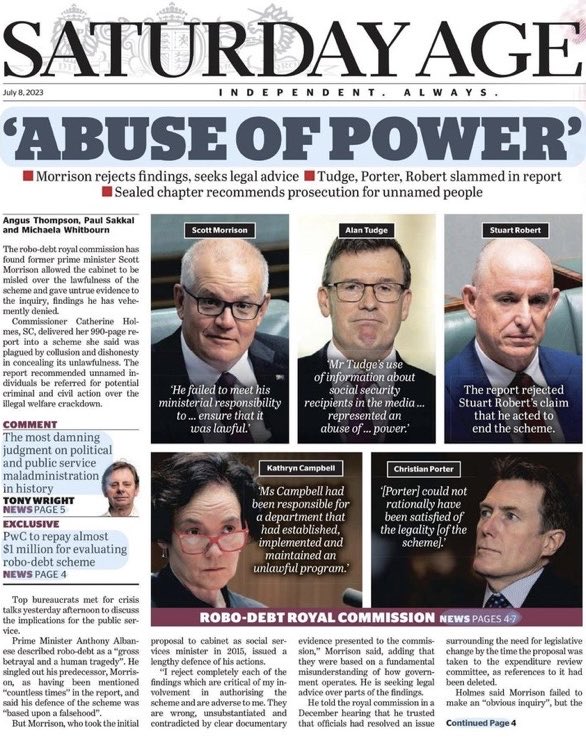 sydols's tweet image. #Robodebt @NACCgovau @MRowlandMP #auspol