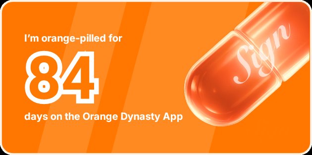 I've been Orange-Pilled and Seeing Signs for 84 days 👀🧡🐉.Join the app and be a better version of yourself!
orange.sign.global/app?user=1Y5YM…