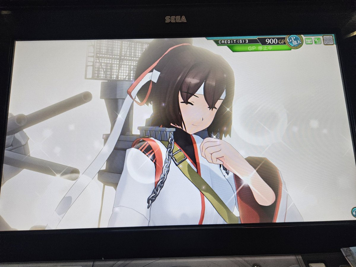 113_jnr's tweet photo. #艦これアーケード 
#艦これAC 
#艦これ
この度、伊勢型航空戦艦一番艦伊勢とケッコン致しました！
イベント時にはいつも連合艦隊旗艦の大役を担い、僕の艦隊をいつも引っ張ってくれる大切な相棒です！
アーケードが終わるその時まで……伊勢と共に駆け抜けて行きます！！ https://t.co/FXnxPA7dTx