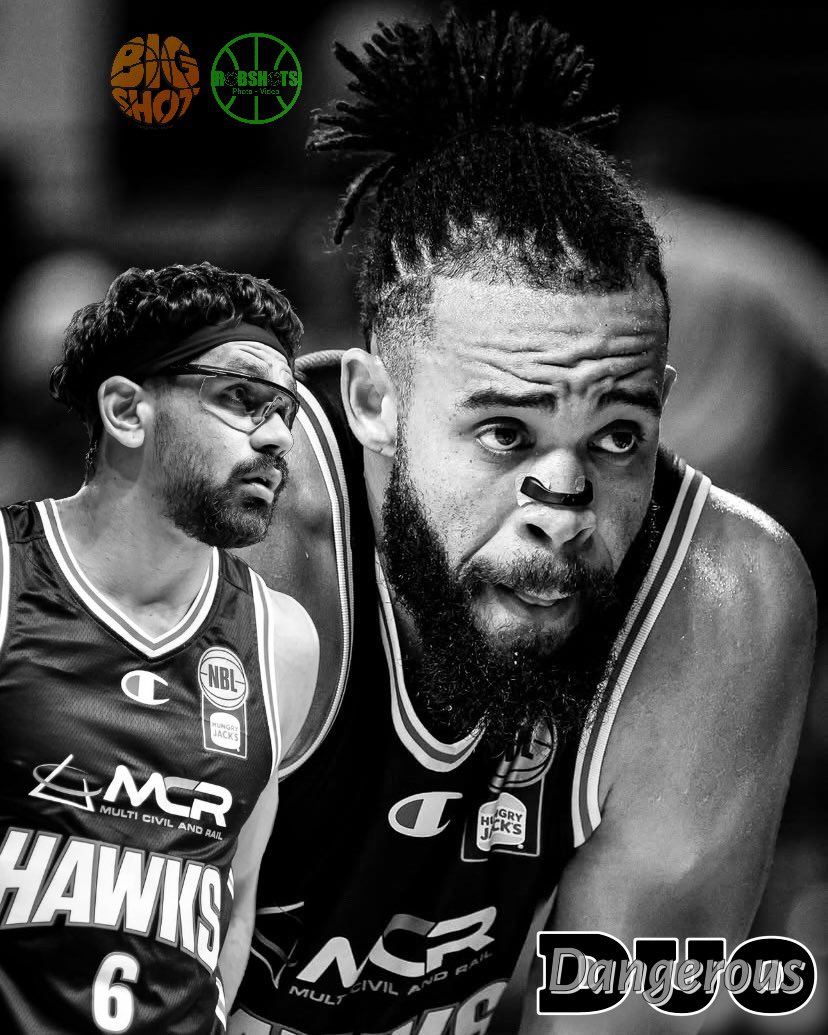 BigShotRobD's tweet image. Dangerous Duo! Since Hickey has been back in the starting PG role the last 3 games, they have formed an unstoppable duo and both pushing for ‘All NBL First team’ honours. 
McGee - 27.3 PPG | 10.3 RPG | 3 APG | 1 SPG | 1 BPG. 
Hickey - 19 PPG | 9.3 RPG | 9 APG | 3 BPG @JaValeMcGee