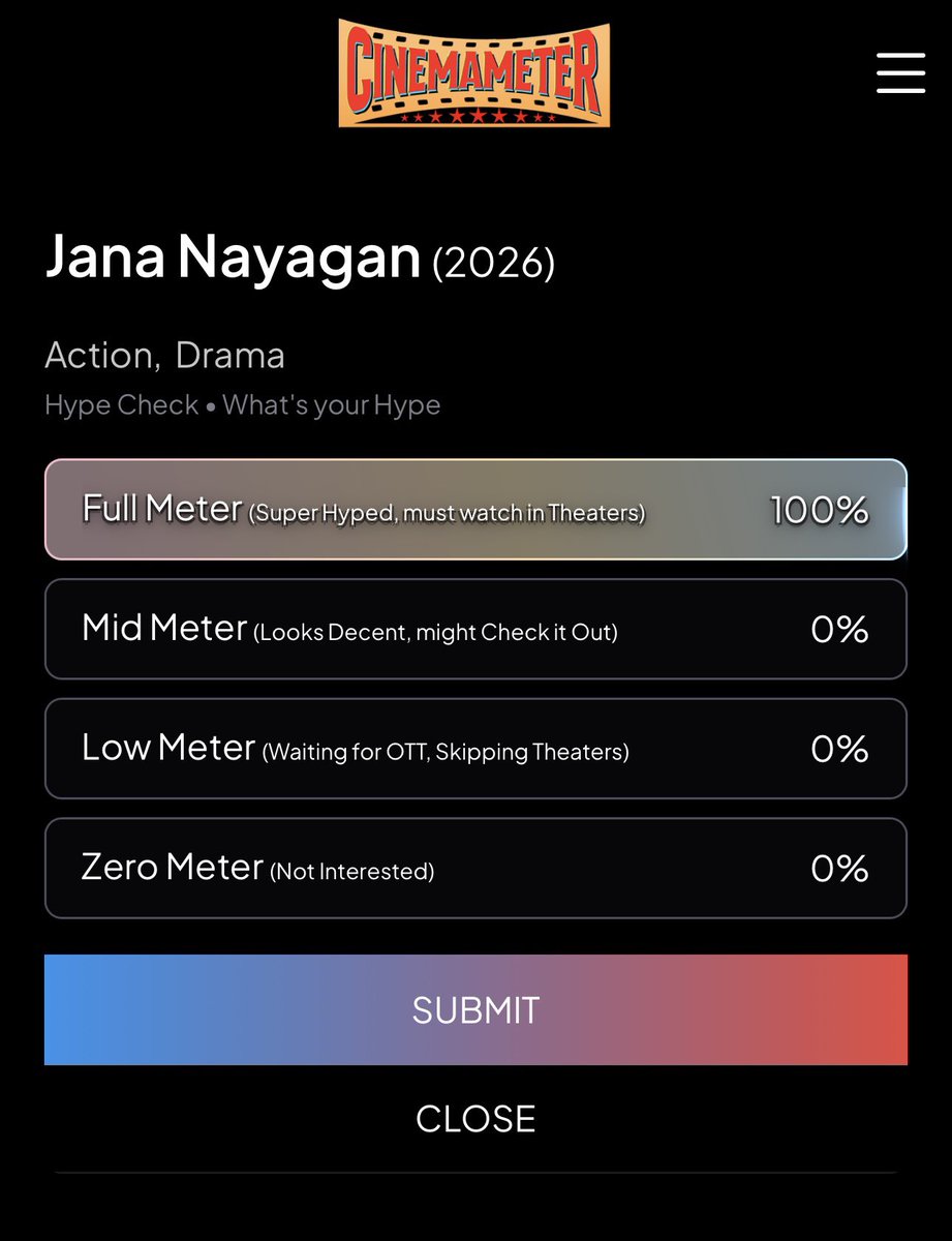 vikkitimes's tweet photo. #JanaNayagan first single out — Hype mode ON⚡

Vote your #HypeCheck 🔗 https://t.co/ZQGgCif5QP https://t.co/i1CIHlEC76