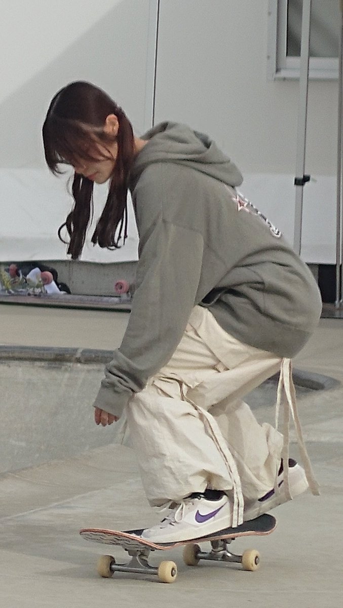 renamiNGT48's tweet image. 💞#AIRMANスケートパーク💞
AIRMANサンクスフェスタイベント
🪻2025年11月8日(土)🪻

練習に没頭しているれいちゃん☺
本気が伝わってくるよね:⁠^⁠)

#清司麗菜
#NGT48
#skatebord