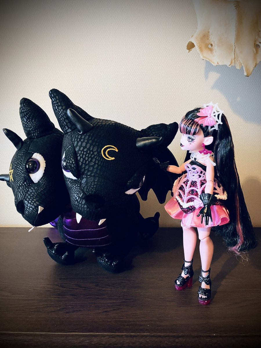 mannakasandayo's tweet photo. モンスターハイのドラキュローラちゃん！
ティアマト様とお友達になりました！
#モンスターハイ
#ドール https://t.co/epDawPvDEk