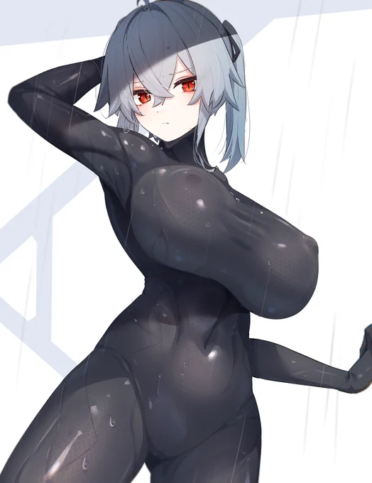 雨の日M004さん あめのぬれぬれぴっちりっていいよね