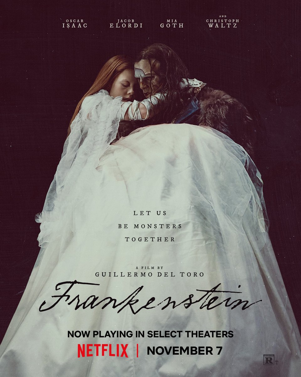 rthur013's tweet photo. Aquí va mi CRÍTICA QUE NADIE PIDIÓ de: Frankenstein de Guillermo del Toro

La película técnicamente es hermosa, la fotografía, la música, vestuario y diseño de producción es impecable 
Guillermo del Toro reinterpreta la novela de Mary Shelley explorando las relaciones padre e hijo y le da más profundidad y redención a los personajes, como siempre en sus películas usando criaturas para revelar a los verdaderos monstruos... Los seres humanos.
No es la mejor del director, pero vale mucho la pena verla, lo único que lamento es no haberla visto en una pantalla más grande.