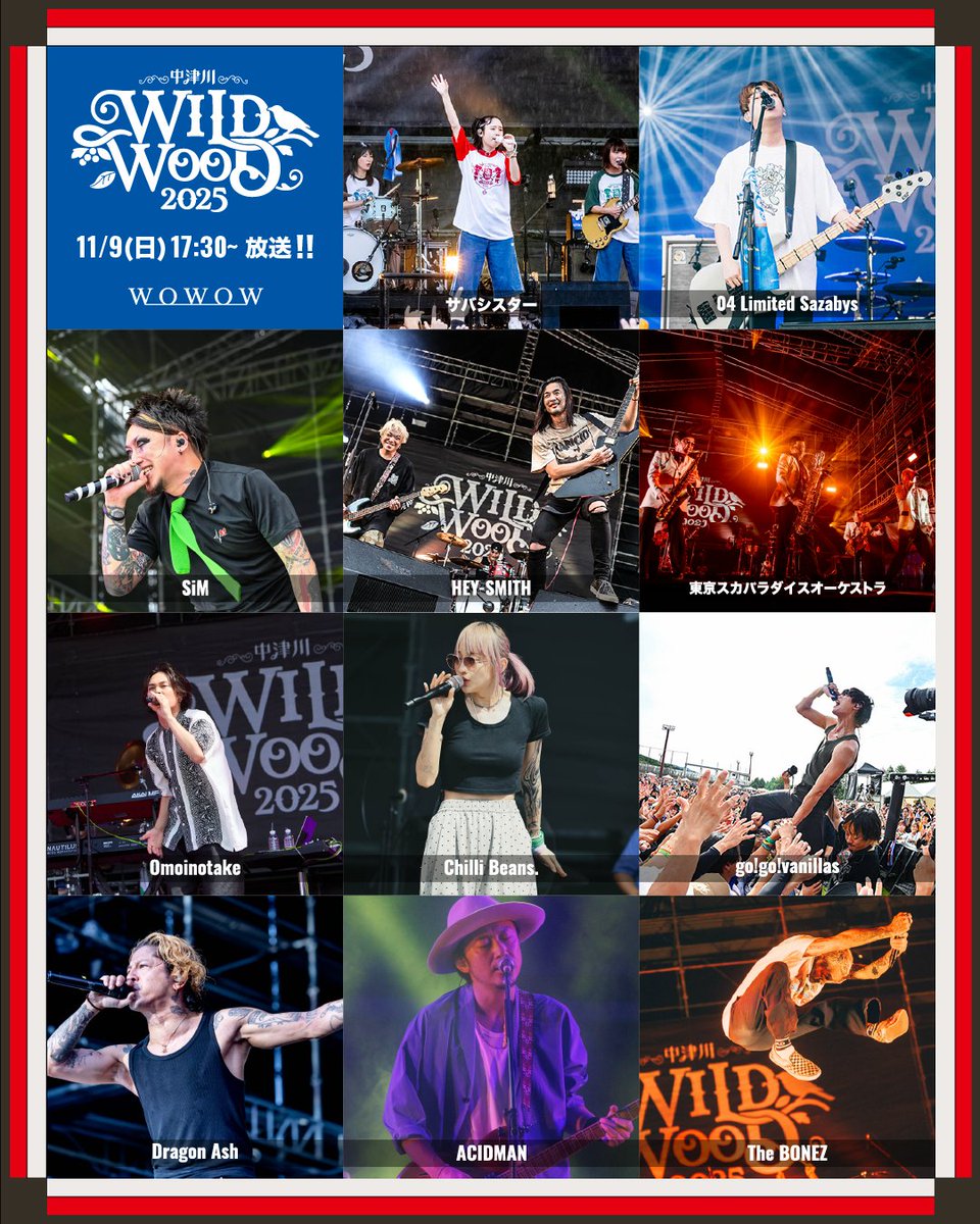中津川 WILD WOOD 2025 on X