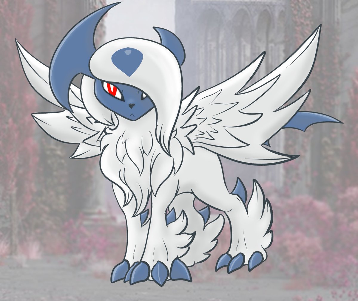 i never know what to do for backgrounds
anyways i love my mega absol named vessel because i am so original /sarcasm