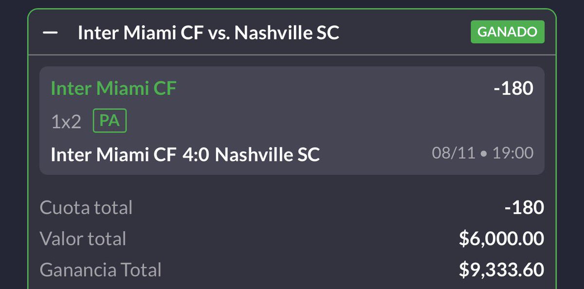 MichF1Insider's tweet image. ✅ FREE PICK COBRADO
[Record del mes 4-2]

🔒Inter Miami CF ML [-180]