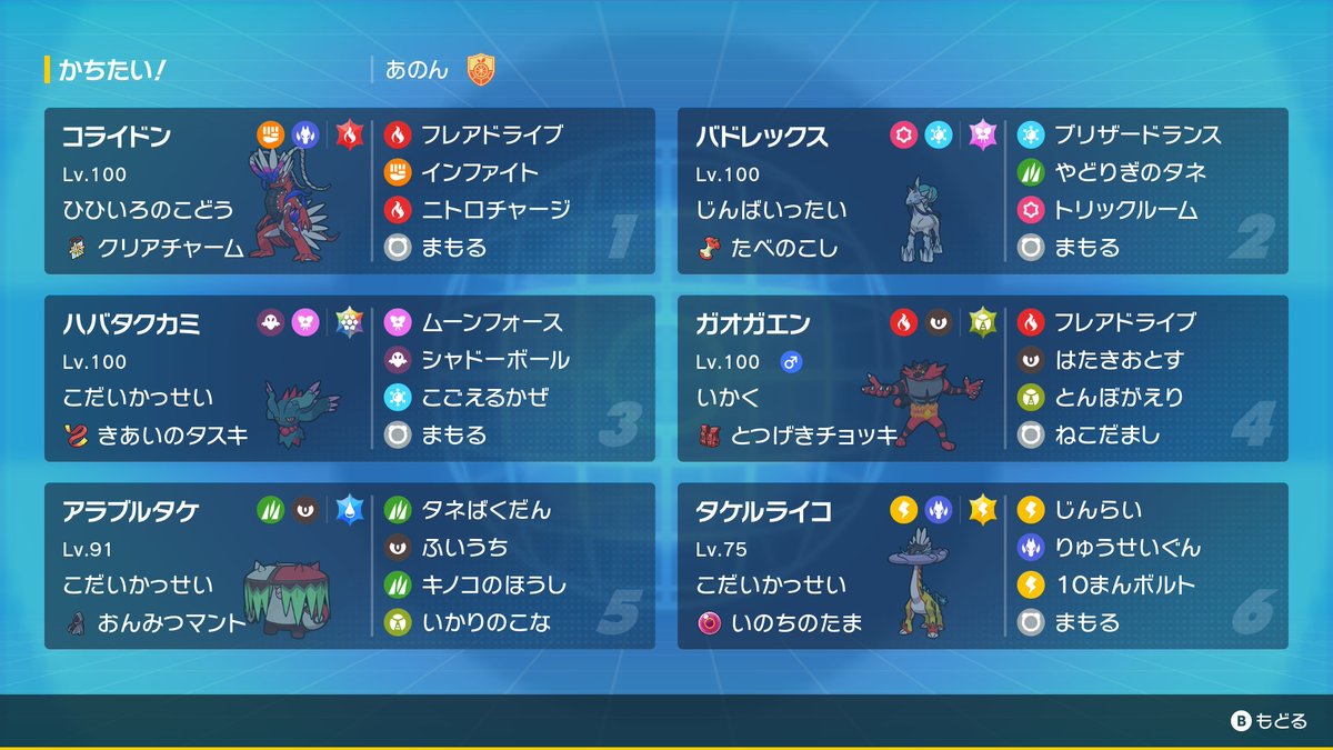 ポケモンSV ダブルバトル大会 テラスクエア#70  ベスト8チームシート②

<a href="/LLLLLacdg/">ジュノ</a>
<a href="/koyadofuDX/">こうやどうふ</a>
<a href="/online_poke/">Online</a>
<a href="/ogura_anon/">小倉あのん🍡🥼新人VTuber</a>

決勝トーナメントは今晩20時からになります。 配信をお楽しみに。