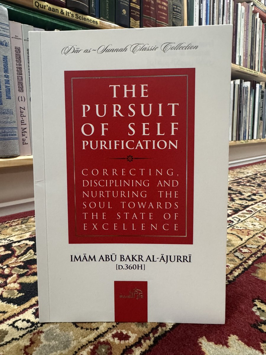 IbrahimAlkoobee's tweet photo. The Pursuit of Self Purification - correcting, disciplining and nurturing the soul towards the state of excellence - 
Imam Abu Bakr Al-Ajurri
@SunnahDar https://t.co/qQvswmmdpW