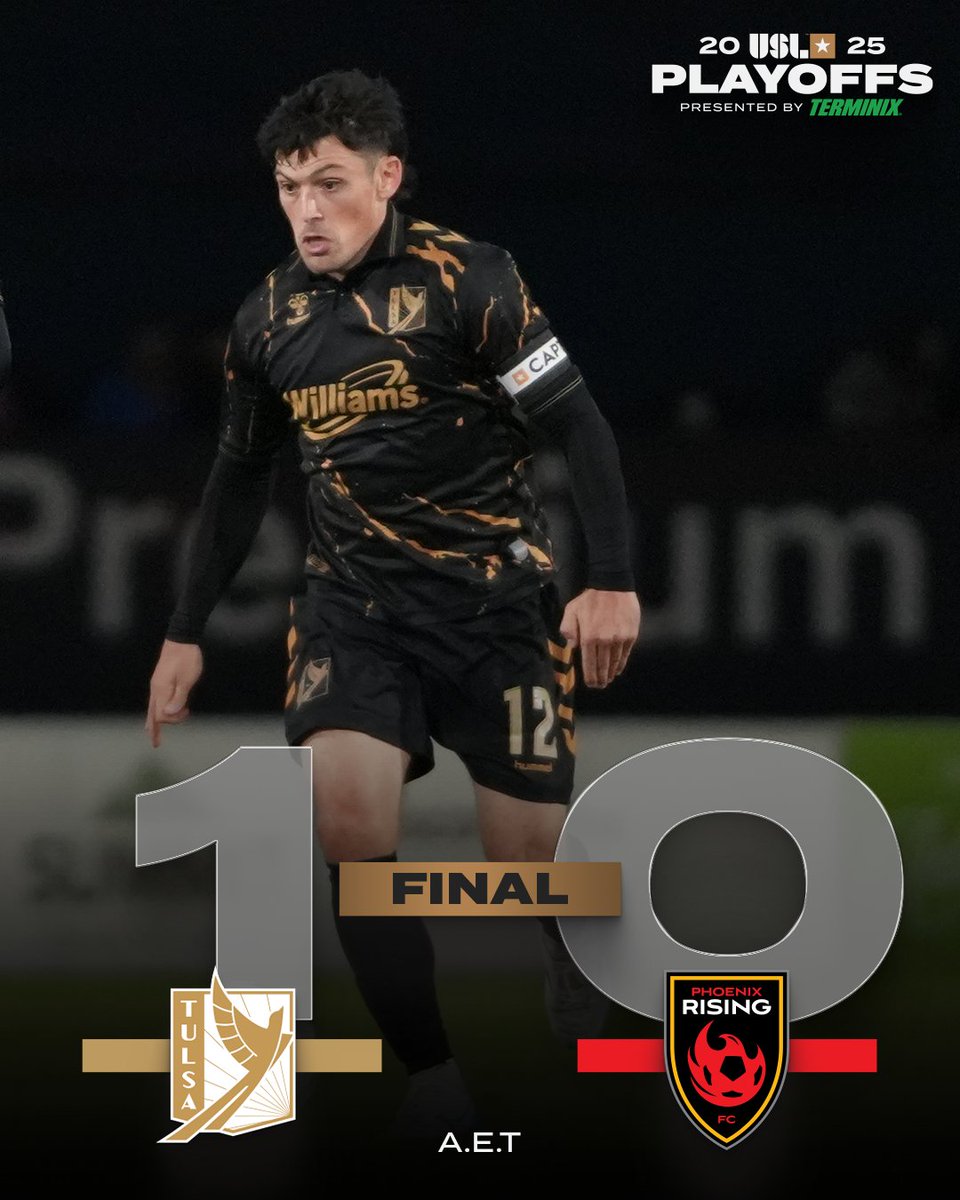Tulsa wins it AT THE DEATH and will play in the Western Conference Final for the first time! 🫡

#USLPlayoffs