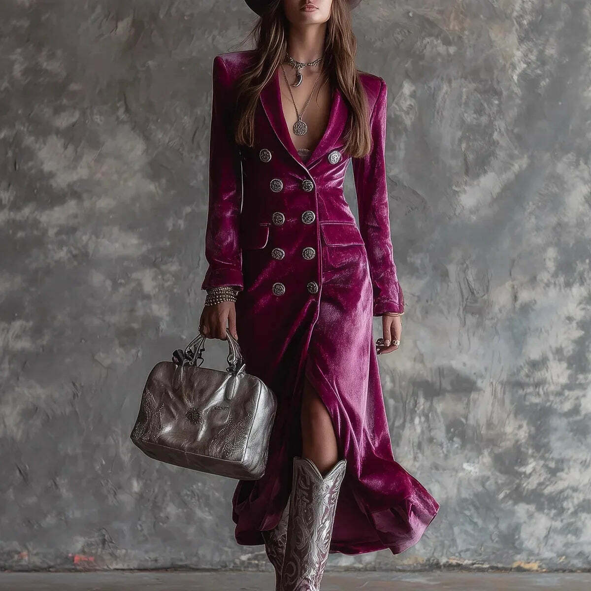 kimludcom's tweet image. Elevate your fall wardrobe with our Velvet Double Breasted Midi Dress. Embrace elegant vintage style that transitions effortlessly from day to night. Shop the trend now! #FallFashion #VintageStyle

Shop Now kimlud.com/products/velve…