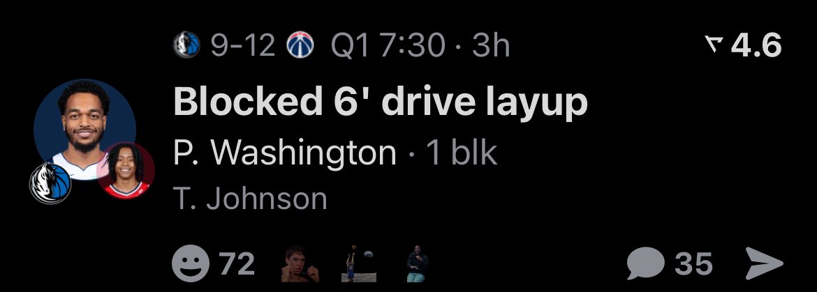 MattMeezy1's tweet photo. @espn @realapp @PrizePicks PJ WASHINGTON HAD 2 blocks we need to correct that ASAP!!! Are you guys gambling or wat ??? https://t.co/uRWSOE3Oez