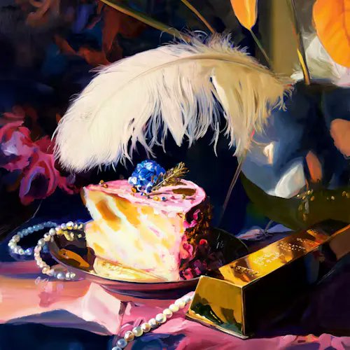 SuperRareBot's tweet image. ✧ Let Them Eat Cake ✧
by @kaelivanfossen

SOLD↴
to @pengwinpants for 0.11 ETH ($370.59)

$RARE