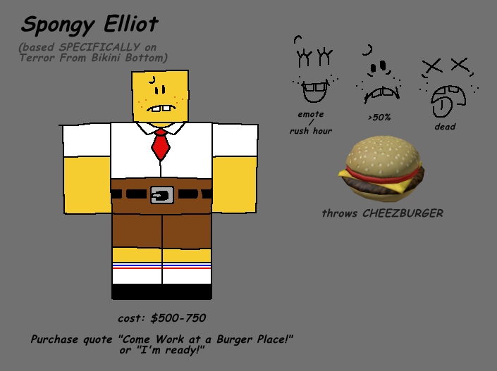 skin concepttttt blaghhh i forgot to draw the visor but itd be like the krusty krab hat except as a visor

#forsakenroblox