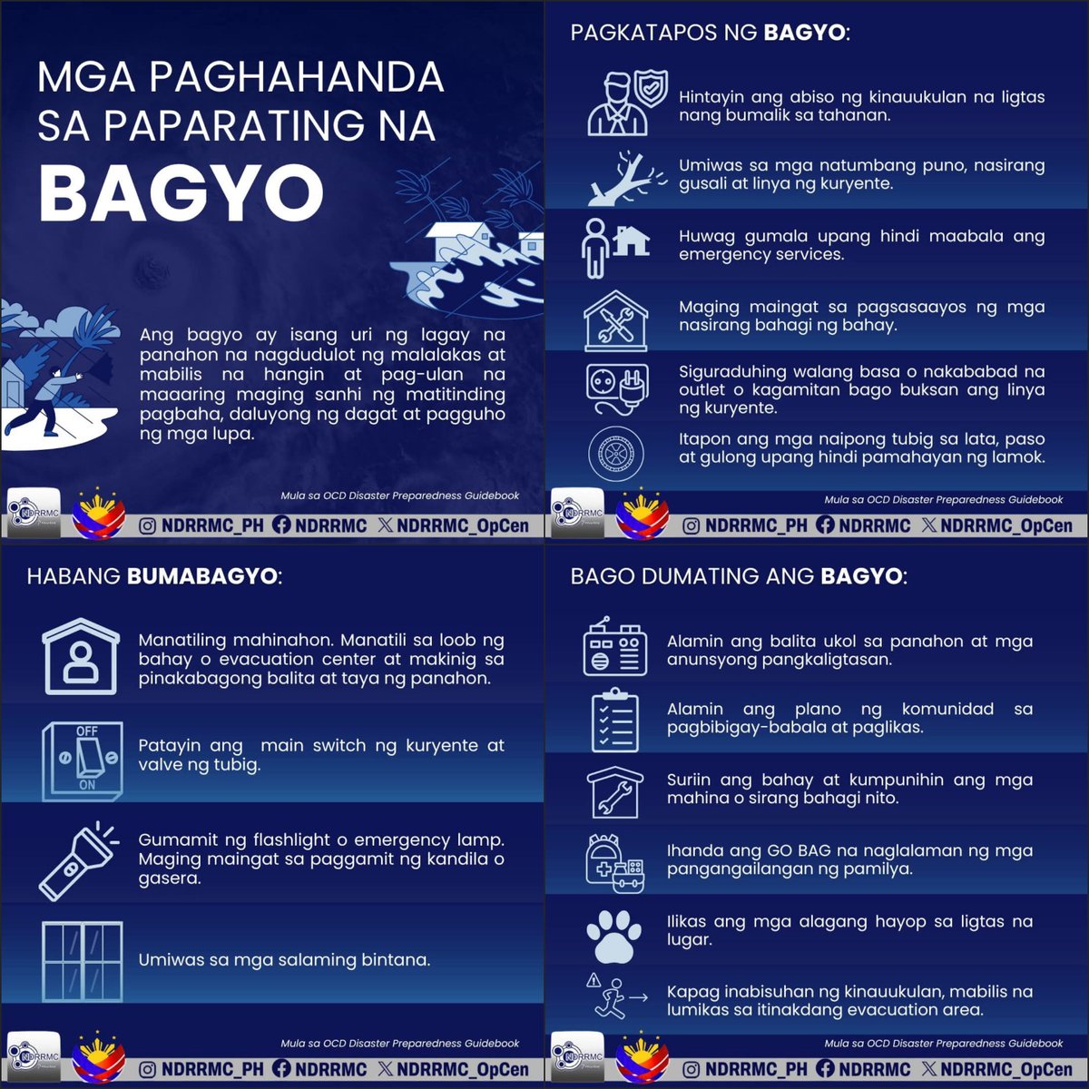 TeamCHIKAZ's tweet photo. Sending prayers to everyone in the path of super typhoon #UwanPH. 🙏

The storm has rapidly intensified. Please prioritize your well-being and follow all advisories to stay safe.

Here are numbers to call in case of emergency and reminders on what to do before, during, and after a typhoon.